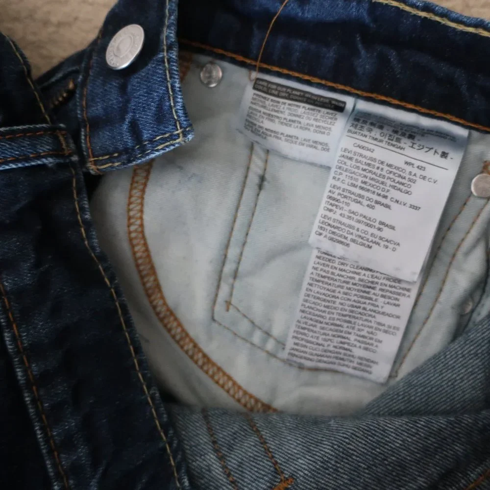Levi's 514 Blue Denim 32 x 32 Jeans - Picture 5 of 5